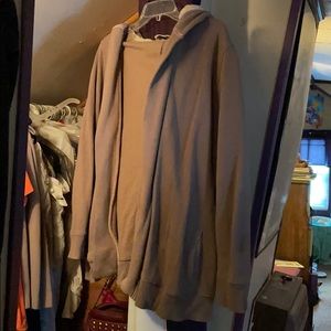 Open hood cardigan
